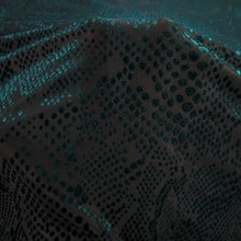 Load image into Gallery viewer, 58/60" Snake-scaled Pattern Nylon/Polyester/Spandex Knit Velvet Burn Out P/D Sheer Fabric by the Yard/YU-2992