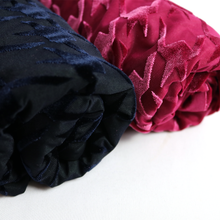 Load image into Gallery viewer, 58/60" hound's-tooth check Pattern N/P Span Velvet Burn Out P/D Fabric by the Yard