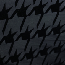 Load image into Gallery viewer, 58/60" hound's-tooth check Pattern N/P Span Velvet Burn Out P/D Fabric by the Yard