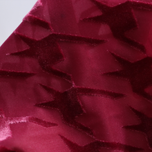 Load image into Gallery viewer, 58/60" hound's-tooth check Pattern N/P Span Velvet Burn Out P/D Fabric by the Yard