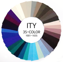 Load image into Gallery viewer, Color #1001-#1035(Total 145 colors) 60" 2-way Stretch ITY Knit Jersey Polyester Spandex Fabric by the Yard