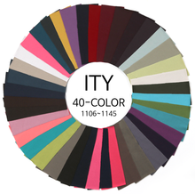 Load image into Gallery viewer, Color #1106-#1145(Total 145 colors) 58/60" 2-way Stretch ITY Knit Jersey Polyester Spandex Fabric by the Yard