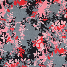 Load image into Gallery viewer, Pink/Yellow Leaf Patterned with White Puff Lining Venezia Fabric