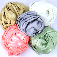 Load image into Gallery viewer, 58/60" Poly Slinky P/D with Foil Stretch Knit Fabric by the Yard