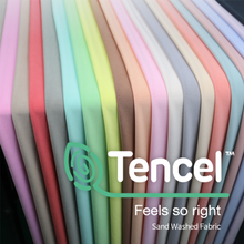 Load image into Gallery viewer, 60" TENCEL / Polyester 19-COLOR, Soft-touch, Micro Technology Sand Washed Fabric by the Yard