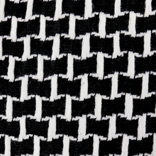 Load image into Gallery viewer, Black-Ivory Cotton Poly Span Jacquard Fabric by the Yard