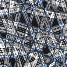 Load image into Gallery viewer, 58/60" 190GSM 5 Colors Check Pattern Printed Polyester/Single Spandex Knit Jacquard with Ebroidery Fabric by the Yard