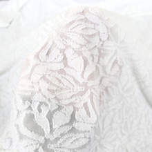 Load image into Gallery viewer, 3-COLOR 58/60" Poly Span Clip knit Jacquard Sheer Fabric by the Yard