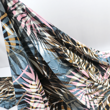 Load image into Gallery viewer, Brown-Pink Tropical Pattern Fabric