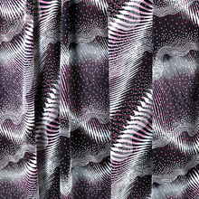 Load image into Gallery viewer, 58/60" 200GSM 5-Color Wave design Printed ITY Knit Jersey Polyester/Spandex Fabric with Puff by the Yard