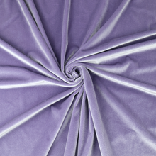 Load image into Gallery viewer, 57" 250GSM Purple&Black Polyester/Spandex Knit Velvet Fabric by the Yard