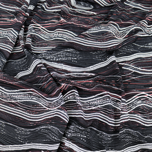 Load image into Gallery viewer, 2 Color 58/60" 200GSM Wave design ITY Knit Fabric with Puff by the Yard