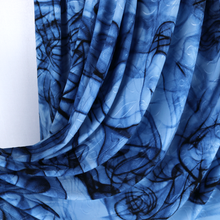 Load image into Gallery viewer, 3 Colors 58/60" 185GSM Smoke Design Printed Polyester/Spandex Knit Jacquard Stretchy Fabric by the Yard