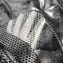 Load image into Gallery viewer, 56/58" Honey Comb Mesh High Foil Fabric by the Yard