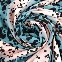 Load image into Gallery viewer, 58/60" Animal Patterned Soft Polyester Wool Dobby Print Thin Light Weight Fabric by the Yard