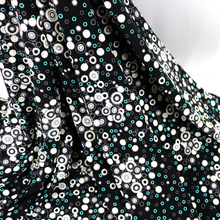 Load image into Gallery viewer, 58/60" 200GSM Bubble design Printed Polyester/Spandex ITY Knit Jersey Fabric with Puff by the Yard