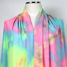 Load image into Gallery viewer, 58/60" Multi-Colored Soft Tie-Dyed Knit T/R Terry Fabric for Hoodie by the Yard
