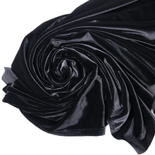 Load image into Gallery viewer, 57" 250GSM Purple&Black Polyester/Spandex Knit Velvet Fabric by the Yard