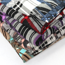 Load image into Gallery viewer, 58/60" 190GSM 5 Colors Check Pattern Printed Polyester/Single Spandex Knit Jacquard with Ebroidery Fabric by the Yard