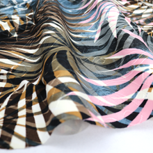 Load image into Gallery viewer, Brown-Pink Tropical Pattern Fabric