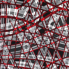 Load image into Gallery viewer, 58/60" 190GSM 5 Colors Check Pattern Printed Polyester/Single Spandex Knit Jacquard with Ebroidery Fabric by the Yard