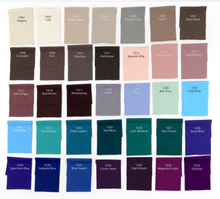 Load image into Gallery viewer, Color #1001-#1035(Total 145 colors) 60" 2-way Stretch ITY Knit Jersey Polyester Spandex Fabric by the Yard