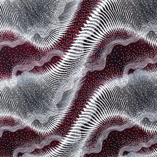 Load image into Gallery viewer, 58/60" 200GSM 5-Color Wave design Printed ITY Knit Jersey Polyester/Spandex Fabric with Puff by the Yard