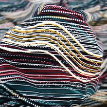 Load image into Gallery viewer, 2 Color 58/60" 200GSM Wave design ITY Knit Fabric with Puff by the Yard