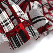 Load image into Gallery viewer, 58/60" 190GSM 5 Colors Check Pattern Printed Polyester/Single Spandex Knit Jacquard with Ebroidery Fabric by the Yard