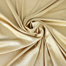 Load image into Gallery viewer, 58/60" Poly Slinky P/D with Foil Stretch Knit Fabric by the Yard