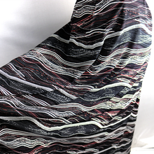 Load image into Gallery viewer, 2 Color 58/60" 200GSM Wave design ITY Knit Fabric with Puff by the Yard