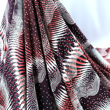 Load image into Gallery viewer, 58/60" 200GSM 5-Color Wave design Printed ITY Knit Jersey Polyester/Spandex Fabric with Puff by the Yard