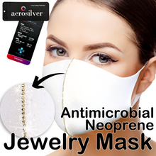Load image into Gallery viewer, Unisex Anti-microbial Odor-preventing Washable Quick Dry UV protection Reusable NEOPRENE Fabric face MASK with Jewelry