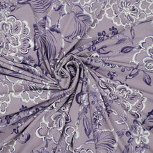Load image into Gallery viewer, Flower Line Polyester/Spandex ITY Knit Fabric with Puff by the Yard, 58-60", 200GSM