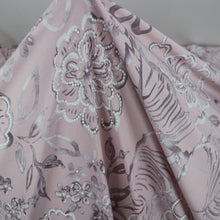 Load image into Gallery viewer, Flower Line Polyester/Spandex ITY Knit Fabric with Puff by the Yard, 58-60", 200GSM