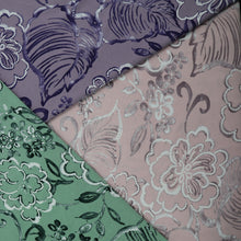 Load image into Gallery viewer, Flower Line Polyester/Spandex ITY Knit Fabric with Puff by the Yard, 58-60", 200GSM