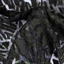 Load image into Gallery viewer, 5-COLOR 58/60" Geometry Patterned Cotton/Poly/Span Clip Jacquard Single Knit Fabric by the Yard