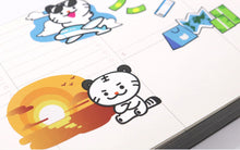 Load image into Gallery viewer, Yooniaworld White Tiger New Year's Resolution Stickers 1-sheet