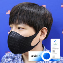 Load image into Gallery viewer, Large Summer Cooling Effect Anti-microbial UV protection Embossed NEOPRENE Fabric face MASK