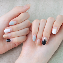 Load image into Gallery viewer, Zipkok® Gel Nail Strips - Stone Circle French