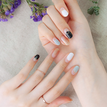 Load image into Gallery viewer, Zipkok® Gel Nail Strips - Stone Circle French