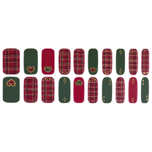 Load image into Gallery viewer, Zipkok® Gel Nail Strips - Red Checkmate Gloss