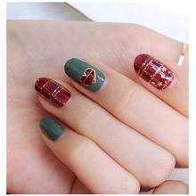 Load image into Gallery viewer, Zipkok® Gel Nail Strips - Red Checkmate Gloss