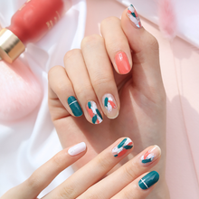 Load image into Gallery viewer, Zipkok® Gel Nail Strips - Living Coral GRAFFITI