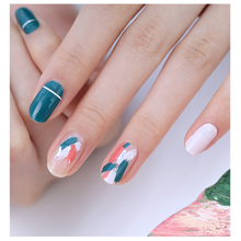 Load image into Gallery viewer, Zipkok® Gel Nail Strips - Living Coral GRAFFITI
