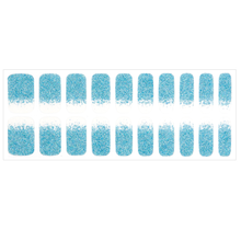 Load image into Gallery viewer, Zipkok® Gel Nail Strips - Glitter Aqua
