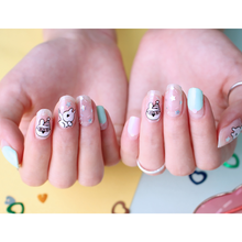 Load image into Gallery viewer, Zipkok® Gel Nail Strips - Extremely Rabbit Birthday Party
