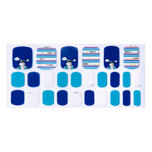 Load image into Gallery viewer, Zipkok® Pedi Gel Nail Strips - Extremely Rabbit Blue Cloud