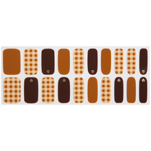 Load image into Gallery viewer, Zipkok® Gel Nail Strips - Brandybrown Check