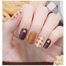 Load image into Gallery viewer, Zipkok® Gel Nail Strips - Brandybrown Check